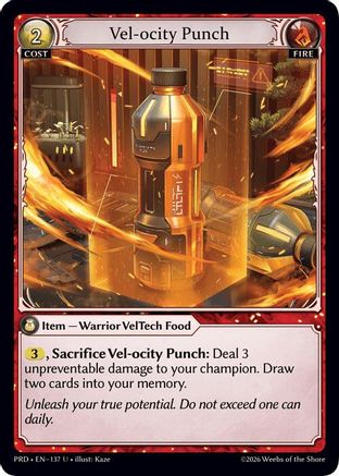 Vel-ocity Punch (Interference Curio Foil) (137) - asphodelparadise Foil