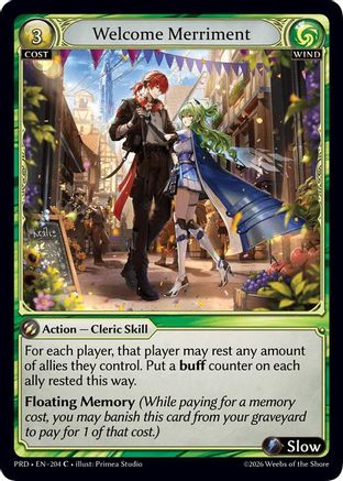 Welcome Merriment (Interference Curio Foil) (204) - asphodelparadise Foil