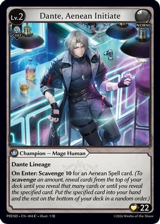 Dante, Aenean Initiate (004) - asphodelparadise Starter Decks