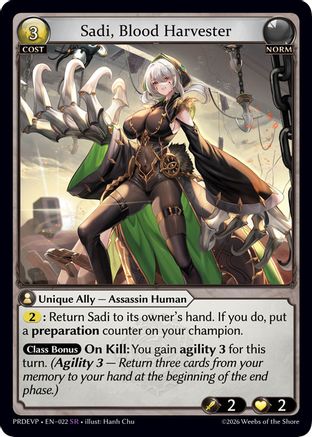 Sadi, Blood Harvester (022) - asphodelparadise Event Pack