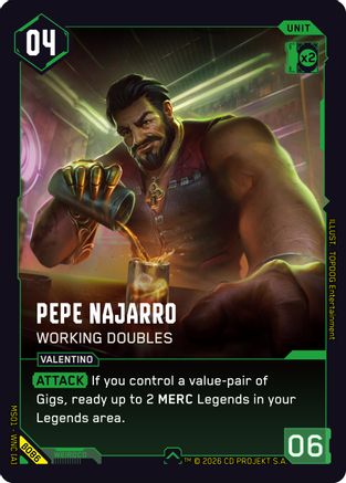 Pepe Najarro - Working Doubles (B086) - Welcome to Night City  Beta