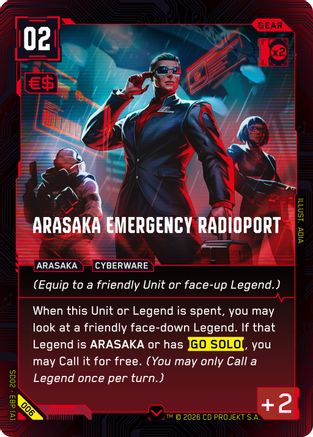 Arasaka Emergency Radioport (006) - Embracing Power  Retail Starter Deck