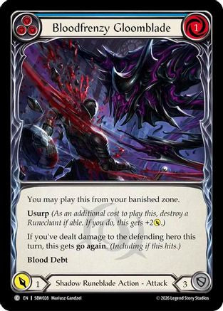 Bloodfrenzy Gloomblade (Blue) (SBW028) - Silver Age: Usurp the Shadow Throne