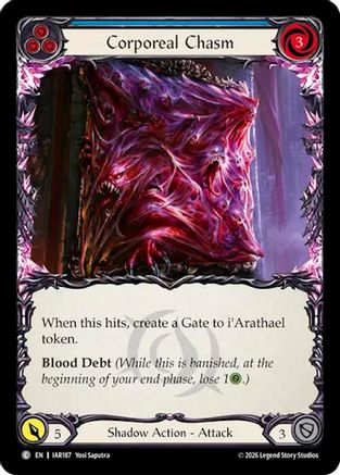 Corporeal Chasm (Blue) (IAR187) - Usurp the Shadow Throne Rainbow Foil