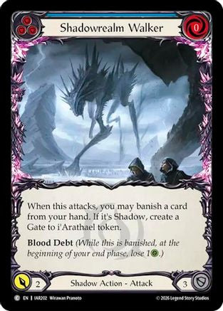 Shadowrealm Walker (Blue) (IAR202) - Usurp the Shadow Throne Rainbow Foil