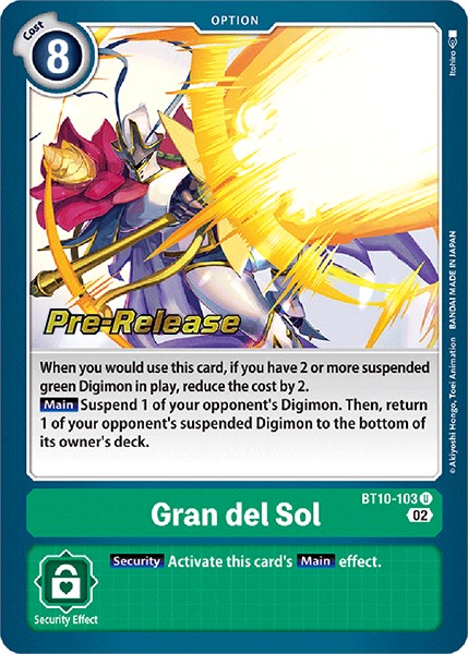 Gran del Sol [BT10-103] [Xros Encounter Pre-Release Cards]