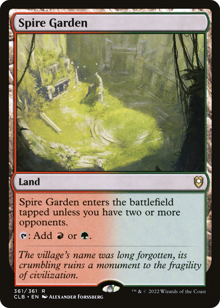 Spire Garden [Commander Legends: Battle for Baldur's Gate]