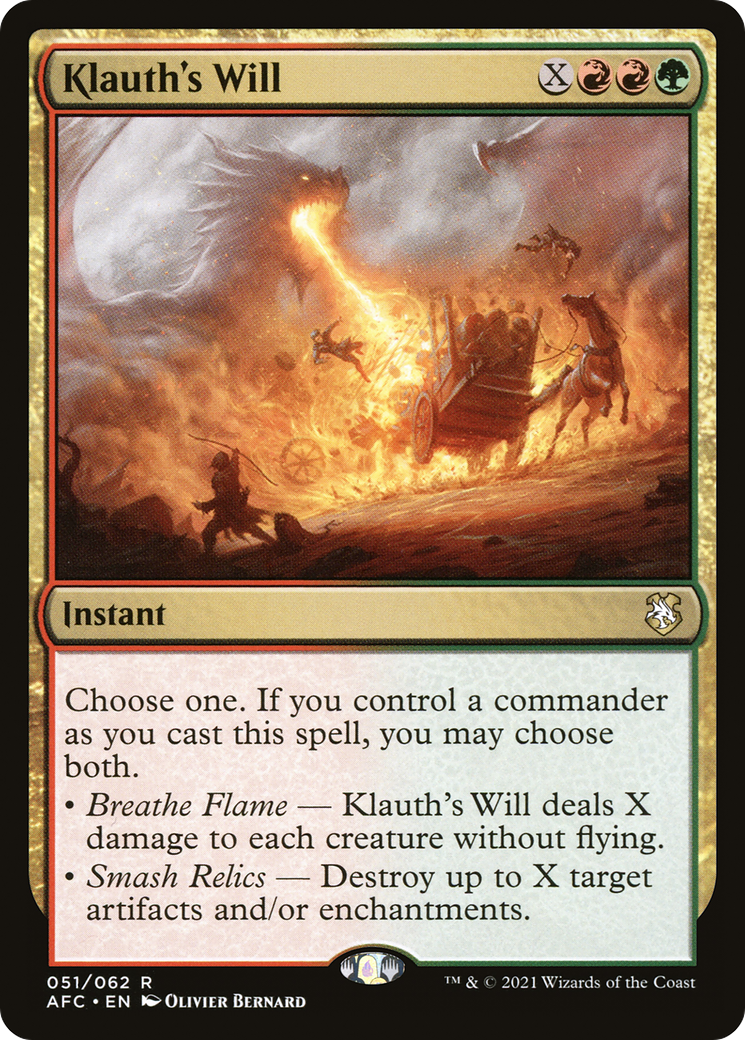 Klauth's Will [Dungeons & Dragons: Adventures in the Forgotten Realms Commander]