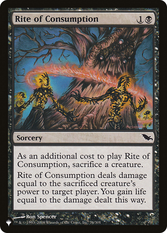 Rite of Consumption [The List Reprints]