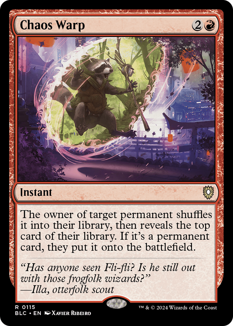 Chaos Warp [Bloomburrow Commander]