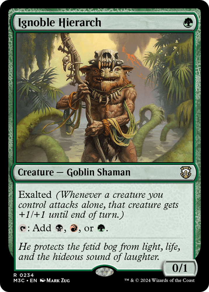 Ignoble Hierarch (Ripple Foil) [Modern Horizons 3 Commander]