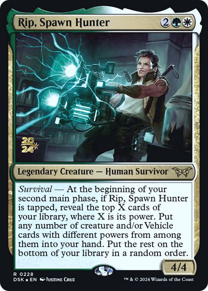 Rip, Spawn Hunter [Duskmourn: House of Horror Prerelease Promos]
