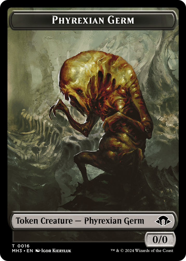 Phyrexian Germ // Blood Double-Sided Token [Modern Horizons 3 Tokens]