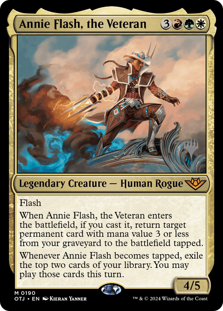 Annie Flash, the Veteran (Promo Pack) [Outlaws of Thunder Junction Promos]