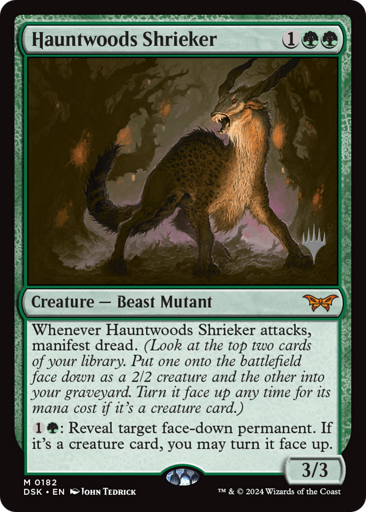 Hauntwoods Shrieker (Promo Pack) [Duskmourn: House of Horror Promos]