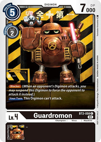 Guardromon [BT2-058] (Winner Pack Double Diamond) [Release Special Booster Promos]