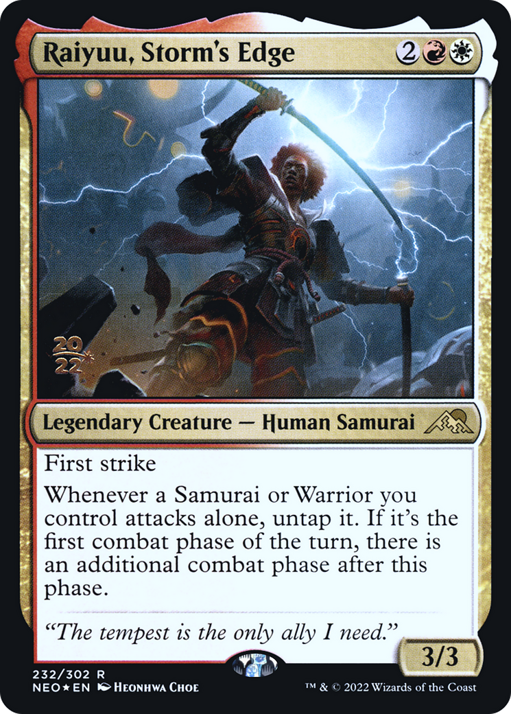 Raiyuu, Storm's Edge [Kamigawa: Neon Dynasty Prerelease Promos]