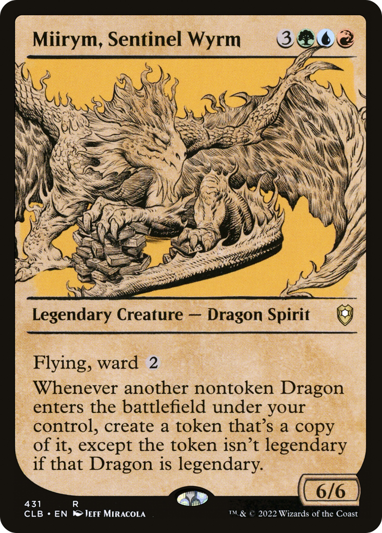 Miirym, Sentinel Wyrm (Showcase) [Commander Legends: Battle for Baldur's Gate]