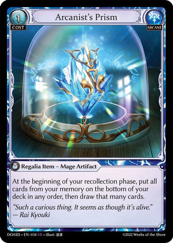 Arcanist's Prism (034) [Dawn of Ashes: Starter Decks]