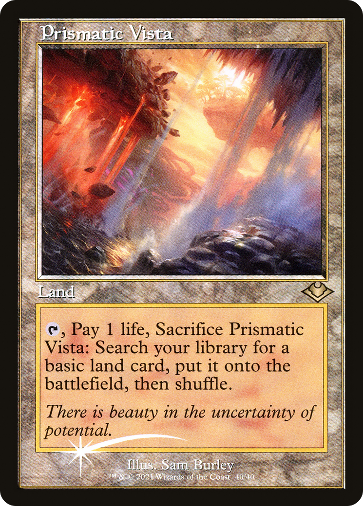 Prismatic Vista (Retro Frame) (MH1-040) - Modern Horizons 1 Timeshifts Etched Foil