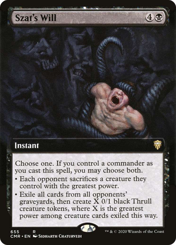 Szat's Will (Extended Art) [Commander Legends]