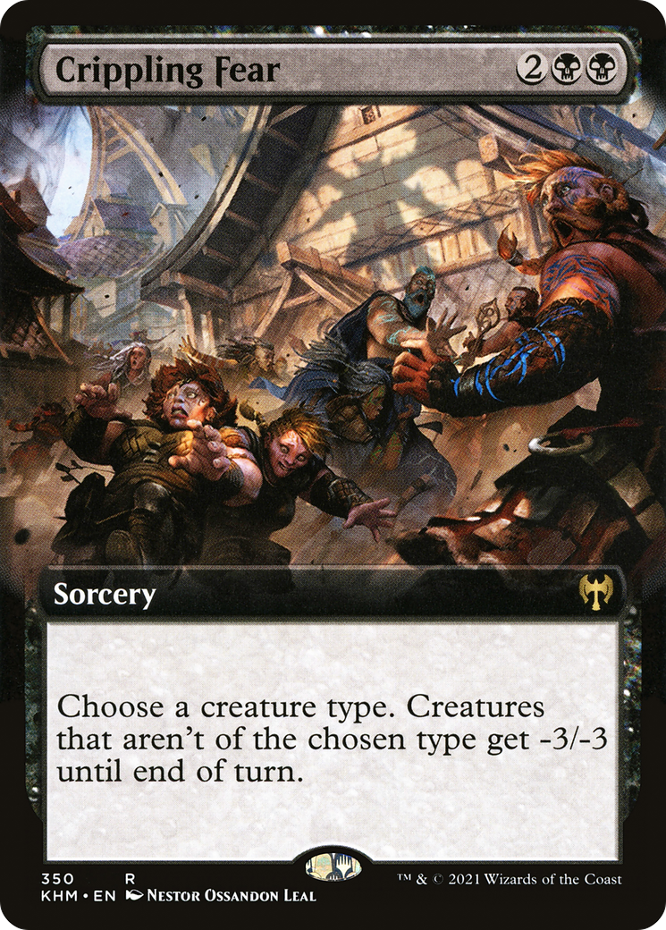 Crippling Fear (Extended Art) [Kaldheim]