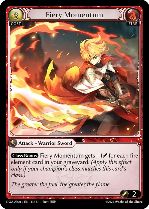 Fiery Momentum (133) [Dawn of Ashes: Alter Edition]