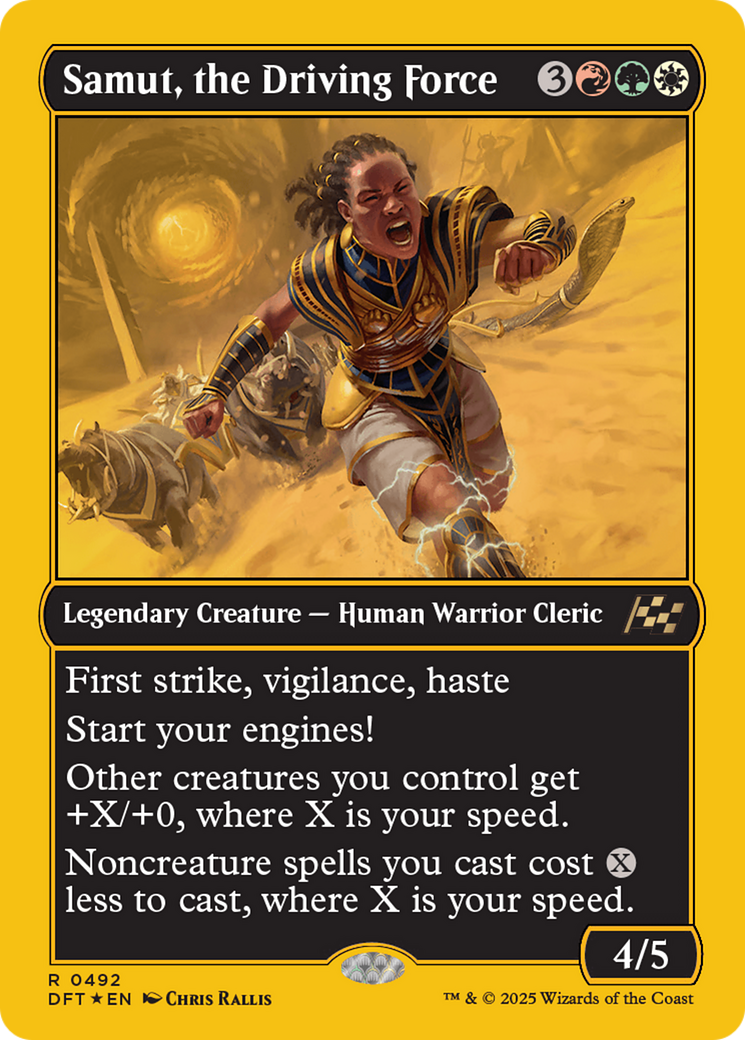 Samut, the Driving Force (First-Place Foil) [Aetherdrift]