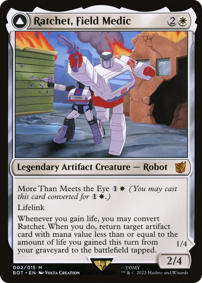Ratchet, Field Medic // Ratchet, Rescue Racer [Transformers]