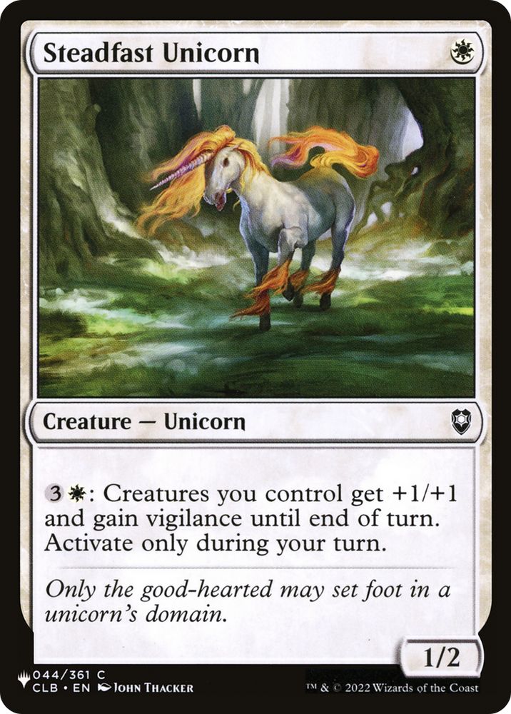 Steadfast Unicorn [The List Reprints]