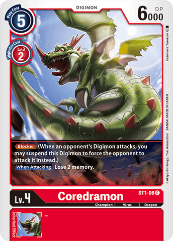 Coredramon [ST1-06] [Starter Deck: Gaia Red]