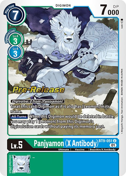 Panjyamon (X Antibody) [BT9-051] [X Record Pre-Release Promos]