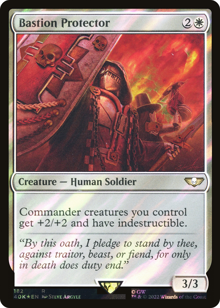 Bastion Protector (Surge Foil) [Warhammer 40,000]