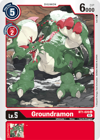 Groundramon [BT1-020] (Alternative Art) [Starter Deck: Gallantmon]