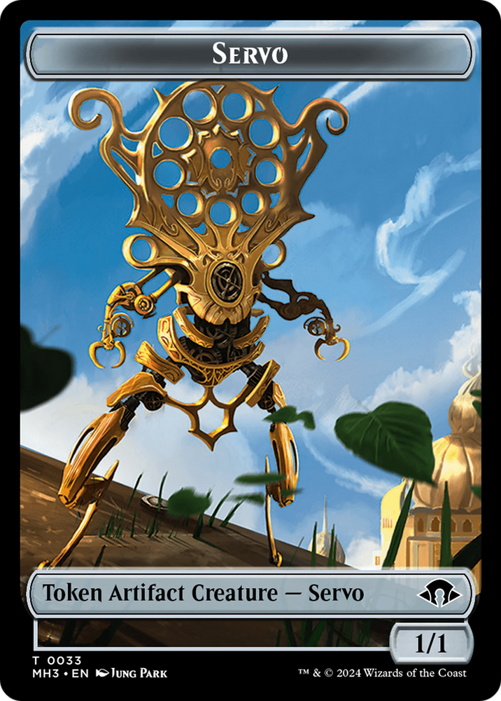 Servo // Cat Warrior Double-Sided Token [Modern Horizons 3 Tokens]