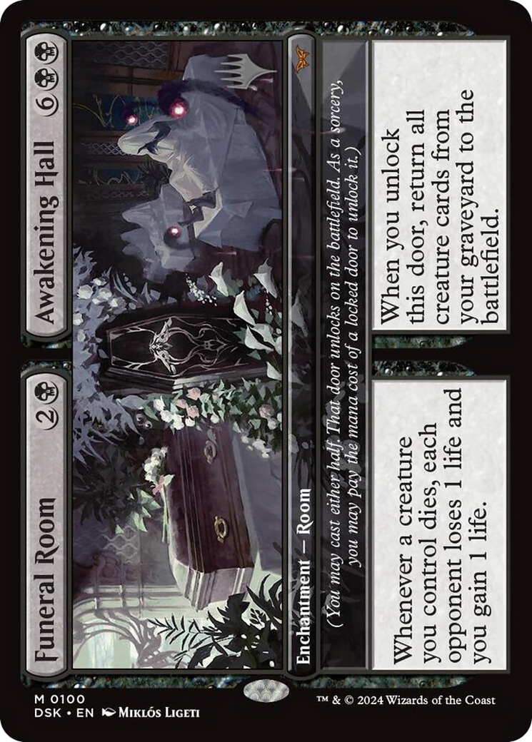 Funeral Room // Awakening Hall (Promo Pack) [Duskmourn: House of Horror Promos]