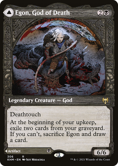Egon, God of Death // Throne of Death (Showcase) [Kaldheim]