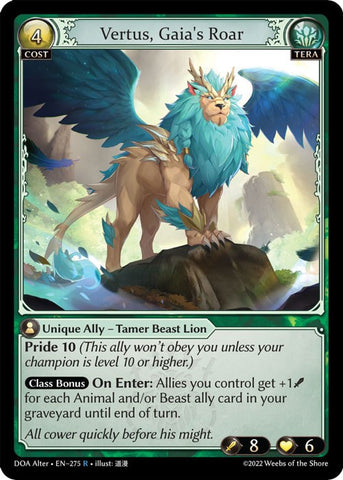 Vertus, Gaia's Roar (275) [Dawn of Ashes: Alter Edition]