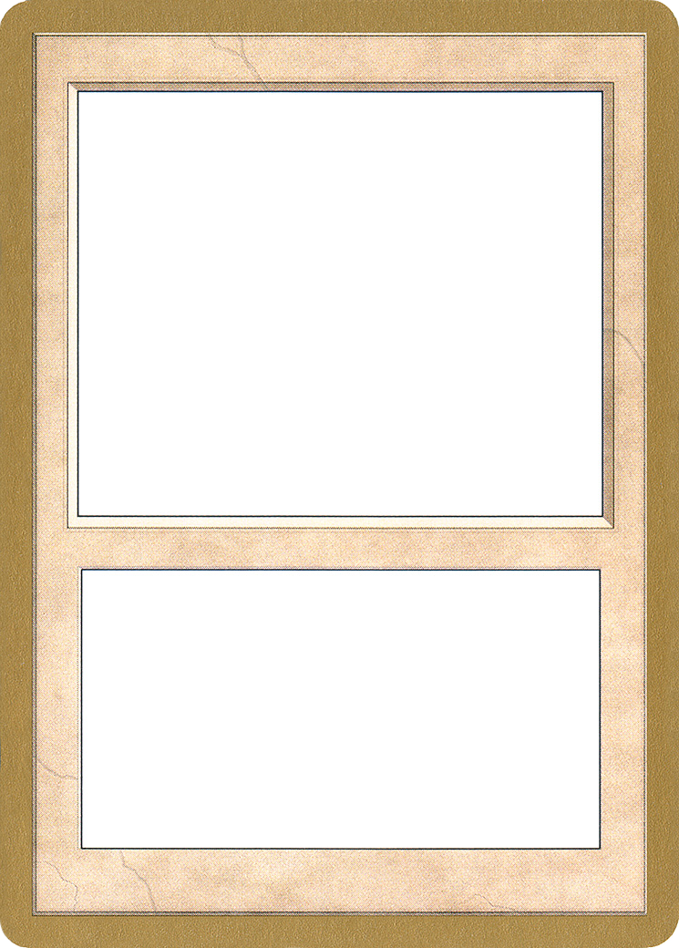 2002 World Championship Blank Card [World Championship Decks 2002]