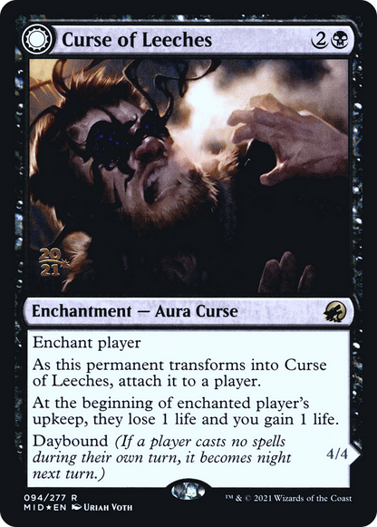 Curse of Leeches // Leeching Lurker [Innistrad: Midnight Hunt Prerelease Promos]