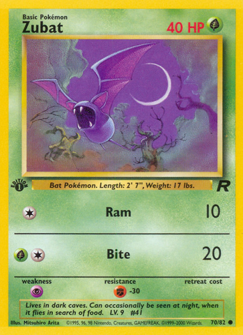 Zubat (70/82) [Team Rocket 1st Edition]